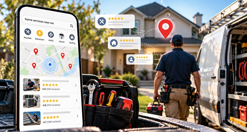 Why Home Service Contractors Win With Local Search